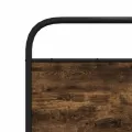 Cadre de lit sans matelas 140x190 cm chêne fumé bois ingénierie