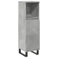 Armoire de salle de bain gris béton 30x30x100 cm
