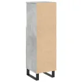 Armoire de salle de bain gris béton 30x30x100 cm