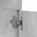 Armoire de lavabo de salle de bain gris béton bois d'ingénierie