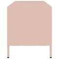 Meuble TV rose 101,5x39x43,5 cm acier laminé à froid