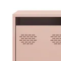 Meuble TV rose 101,5x39x43,5 cm acier laminé à froid