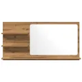  Armoire à miroir de salle de bain chêne artisanal 90x11x45 cm