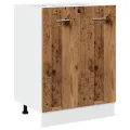 Armoire de plancher vieux bois 60x46x81,5 cm bois d'ingénierie