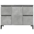 Meuble d'évier gris béton 80x33x60 cm bois d'ingénierie