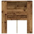 Armoire de tête de lit vieux bois 100x19x104,5 cm