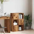 Bibliothèque vieux bois 60,5x30x90 cm bois d'ingénierie