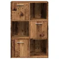 Bibliothèque vieux bois 60,5x30x90 cm bois d'ingénierie