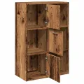 Bibliothèque vieux bois 60,5x30x90 cm bois d'ingénierie