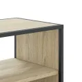 Meuble TV chêne sonoma 80x31x39,5 cm bois d'ingénierie et métal