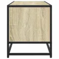Meuble TV chêne sonoma 80x34,5x40 cm bois d'ingénierie et métal