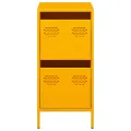 Buffet jaune moutarde 35x39x73,5 cm acier laminé à froid