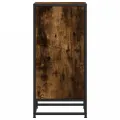 Buffet chêne fumé 35,5x35x76 cm bois d'ingénierie et métal