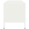 Meuble TV blanc 101,5x39x43,5 cm acier laminé à froid