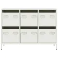 Buffet blanc 101,5x39x73,5 cm acier laminé à froid