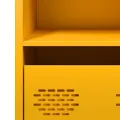 Buffet jaune moutarde 35x39x73,5 cm acier laminé à froid