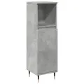 Armoire de salle de bain gris béton 30x30x100 cm