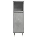 Armoire de salle de bain gris béton 30x30x100 cm