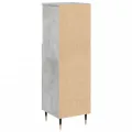 Armoire de salle de bain gris béton 30x30x100 cm