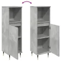 Armoire de salle de bain gris béton 30x30x100 cm