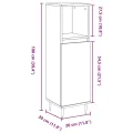 Armoire de salle de bain gris béton 30x30x100 cm