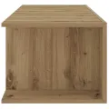 Meuble TV avec lumières LED chêne artisanal bois d'ingénierie