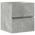 Armoire d'évier Gris béton 41x38,5x45 cm Bois d’ingénierie