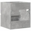 Armoire d'évier Gris béton 41x38,5x45 cm Bois d’ingénierie