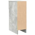 Tables de chevet avec tiroir 2 pcs gris béton 20x36x60 cm