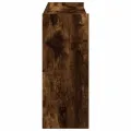 Étagère à chaussures chêne fumé 80x25x61,5 cm bois d'ingénierie