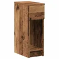 Table de chevet avec tiroir vieux bois 20x36x60 cm