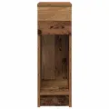 Table de chevet avec tiroir vieux bois 20x36x60 cm