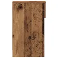 Table de chevet avec tiroir vieux bois 20x36x60 cm
