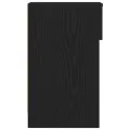 Tables de chevet avec tiroir 2 pcs chêne noir 20x36x60 cm