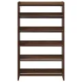 Étagère à chaussures chêne marron 60x25x100 cm bois ingénierie