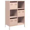 Buffet haut rose 68x39x103,5 cm acier