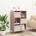 Buffet haut rose 68x39x103,5 cm acier