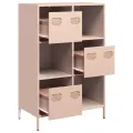 Buffet haut rose 68x39x103,5 cm acier