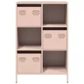 Buffet haut rose 68x39x103,5 cm acier