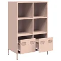 Buffet haut rose 68x39x103,5 cm acier