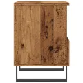 Table de chevet vieux bois 40x35x50 cm bois d’ingénierie