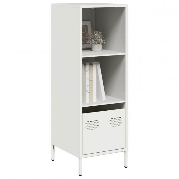 Buffet haut blanc 35x39x103,5 cm acier