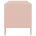 Meuble TV rose 68x39x43,5 cm acier laminé à froid