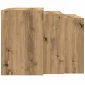 Tables gigognes 3 pcs chêne artisanal bois d'ingénierie