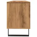 Meuble TV chêne artisanal 150x30x44,5 cm bois d'ingénierie