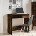 Bureau chêne fumé 80x40x75 cm bois d'ingénierie