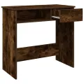 Bureau chêne fumé 80x40x75 cm bois d'ingénierie