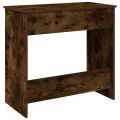 Bureau chêne fumé 80x40x75 cm bois d'ingénierie