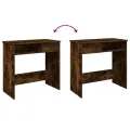 Bureau chêne fumé 80x40x75 cm bois d'ingénierie
