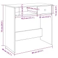 Bureau Chêne Sonoma 80x40x75 cm Aggloméré